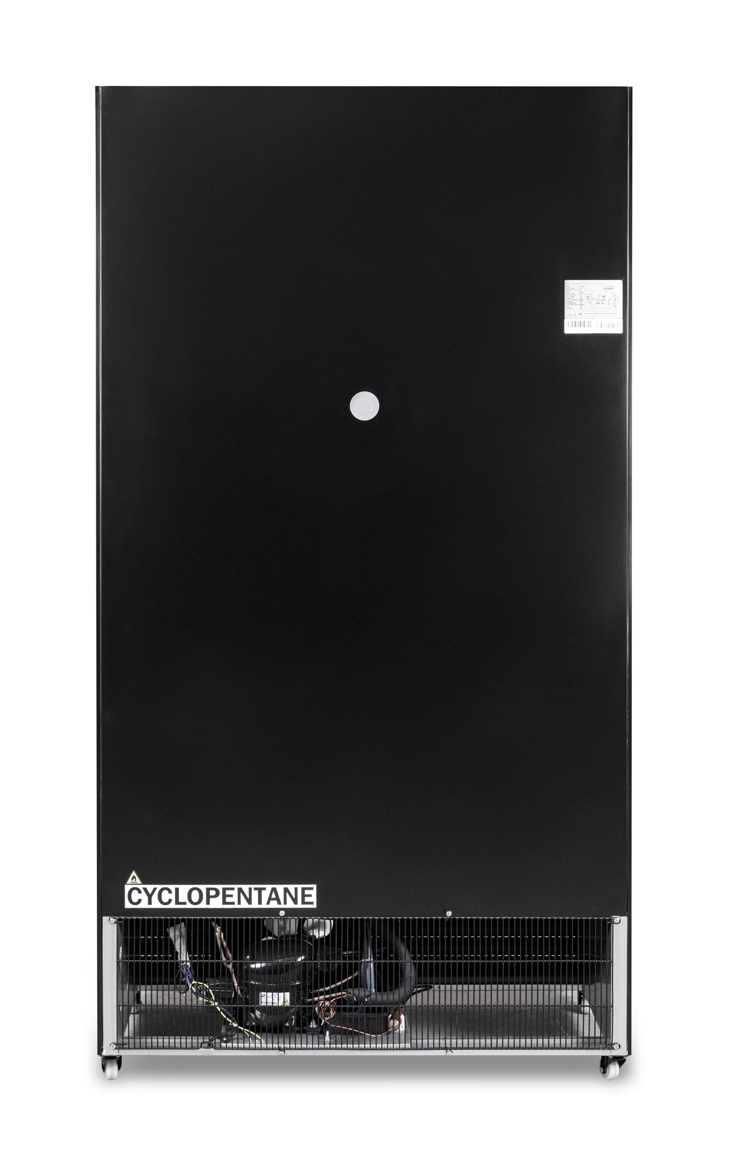 REFRIGERATOR WITH SLIDING GLASS DOORS BEZ-780 SL BLACK