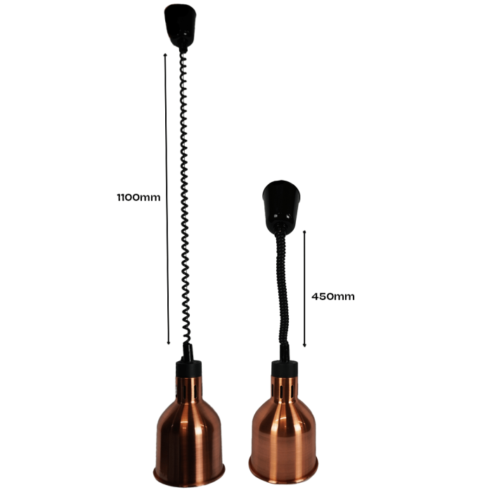 Telescopic Heat Lamp - Red Bronze