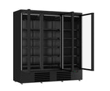 REFRIGERATOR 3 GLASS DOORS BLACK JDE-1530R BL