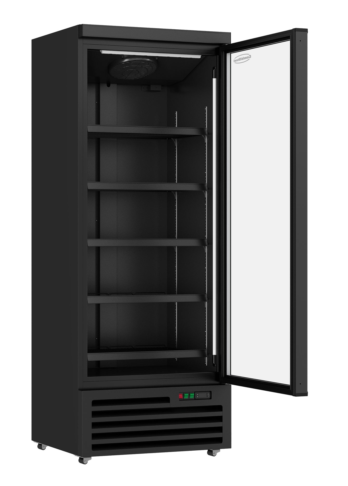 REFRIGERATOR 1 GLASS DOOR BLACK JDE-600R BL