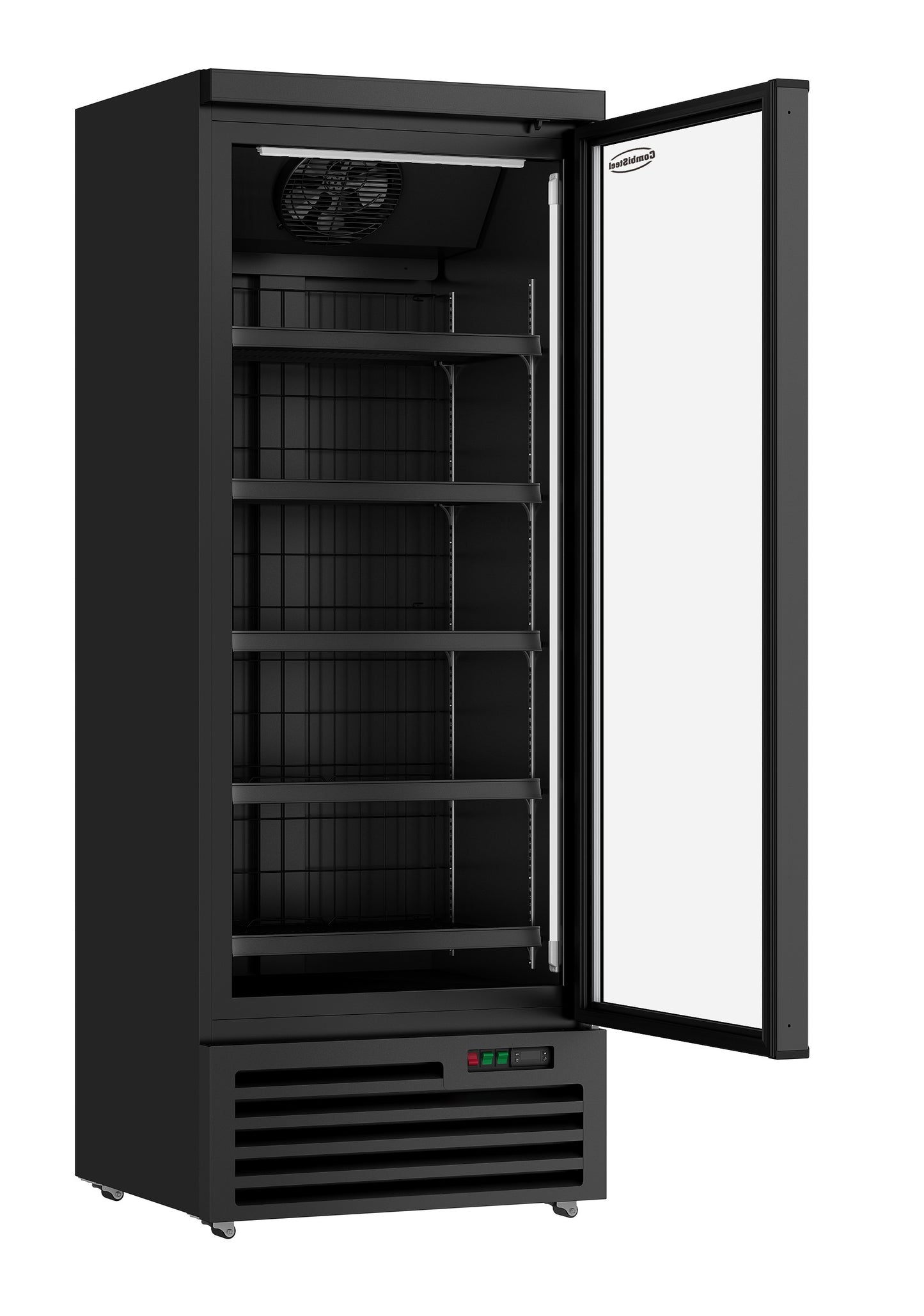 FREEZER 1 GLASS DOOR BLACK JDE-600F BL