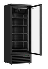 FREEZER 1 GLASS DOOR BLACK JDE-600F BL