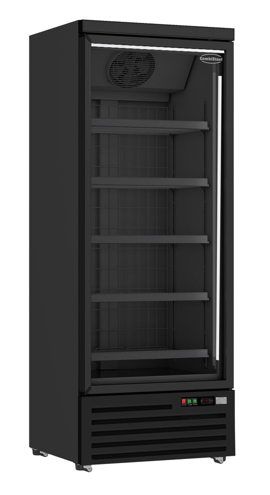 FREEZER 1 GLASS DOOR BLACK JDE-600F BL