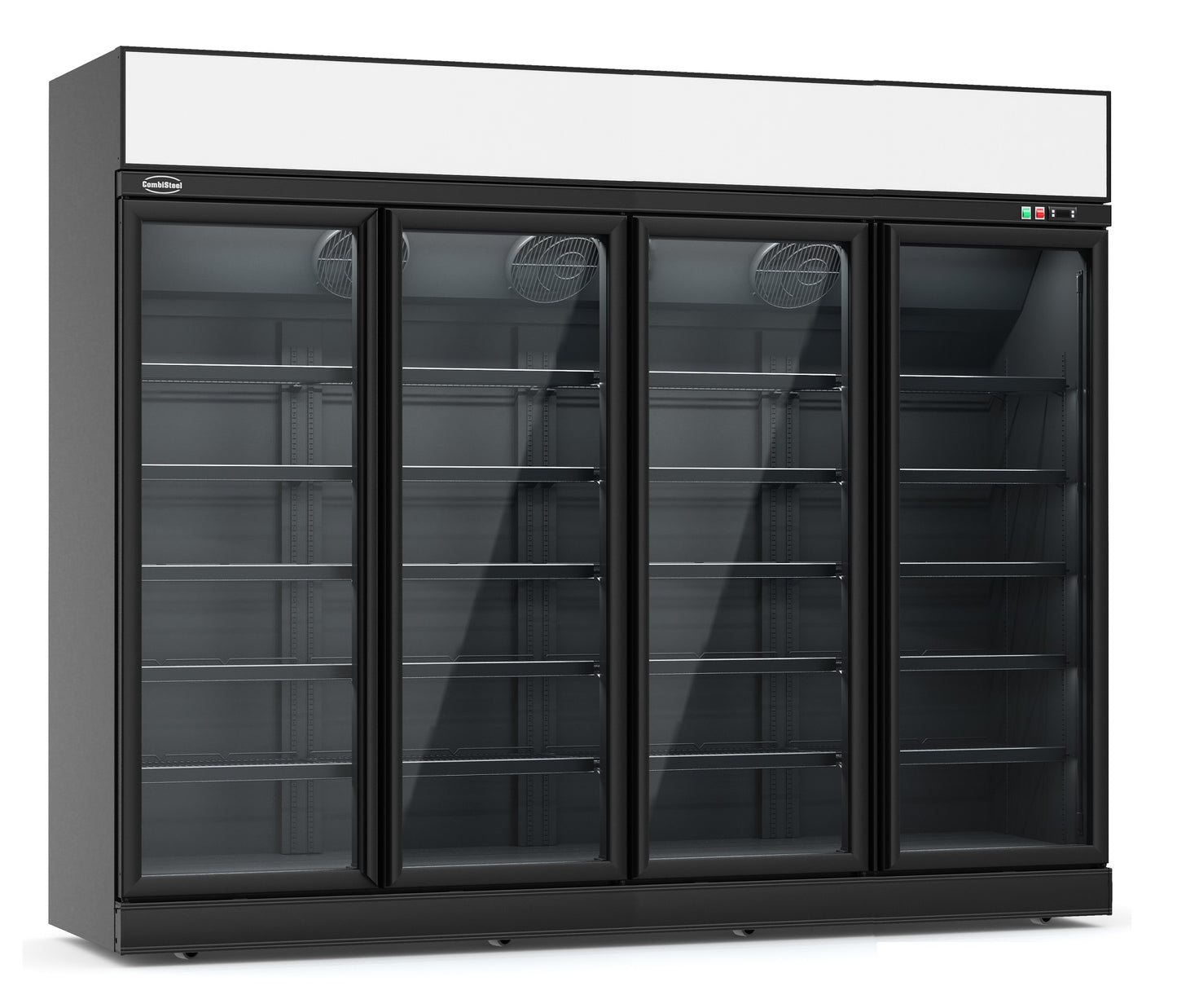 REFRIGERATOR 4 GLASS DOORS BLACK INS-2060R BL  *TRANSPORT ON REQUEST*