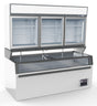 WALL MOUNTED FREEZER UNIT WHITE 3 GLASS DOORS