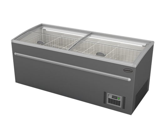 SUPERMARKET CHEST FREEZER GREY 2100 AUTOMATIC DEFROST