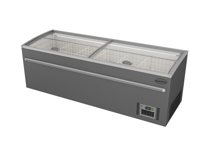 SUPERMARKET CHEST FREEZER GREY 2500 AUTOMATIC DEFROST *TRANSPORT ON REQUEST*