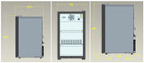 COUNTER TOP GLASS DOOR REFRIGERATOR 136L BLACK
