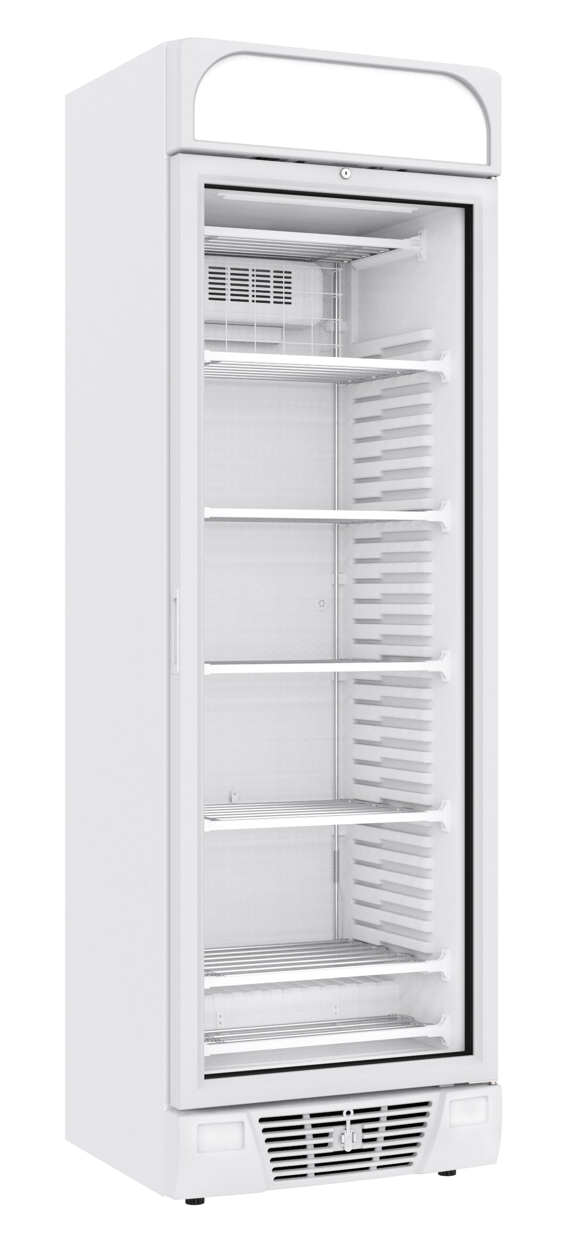 FREEZER 1 GLASS DOOR 382L