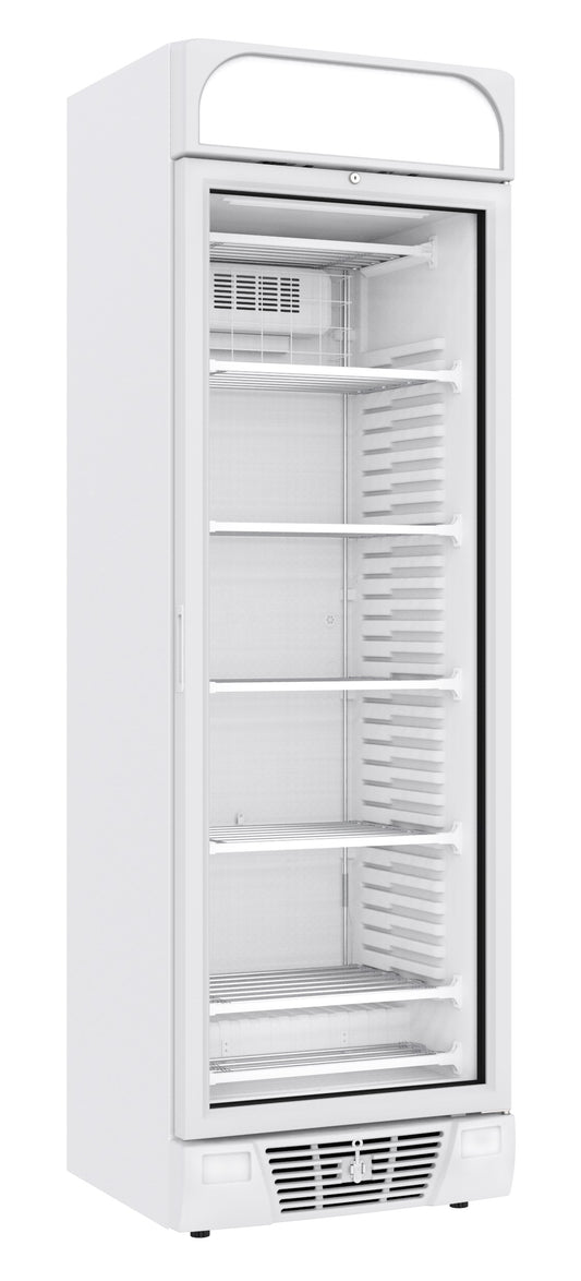 FREEZER 1 GLASS DOOR 382L