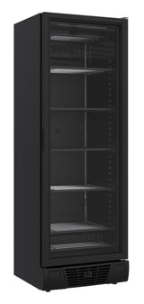 FREEZER 1 GLASS DOOR BLACK 382L