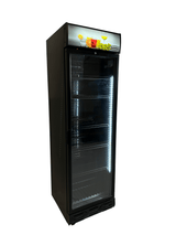 REFRIGERATOR 1 GLASS DOOR BLACK LEFT ROTATING