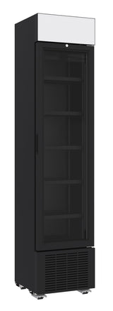 Refrigerator 1 Glass Door Black 232L