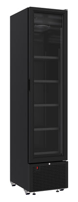 Refrigerator 1 Glass Door Black 348L