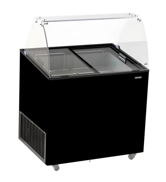 ICE CREAM DISPLAY CORISCA BLACK 6X5 LTR