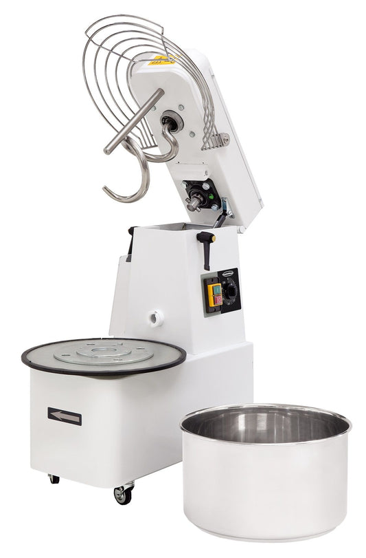 Spiral mixer with lifting head and removable bowl 45 KG (52 LT)
