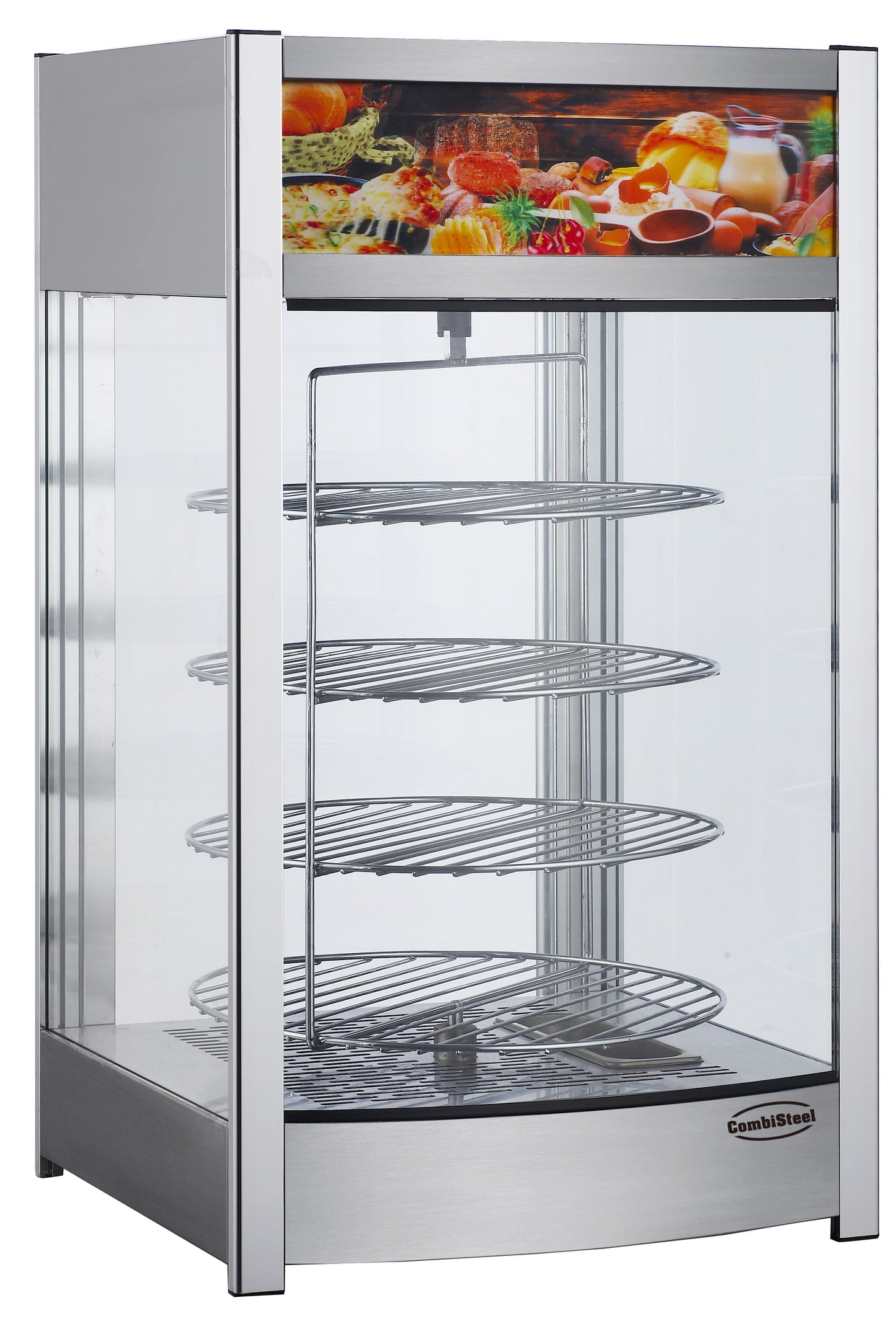 97L Heated Display Cabinet – Stainless Steel with LED Lighting