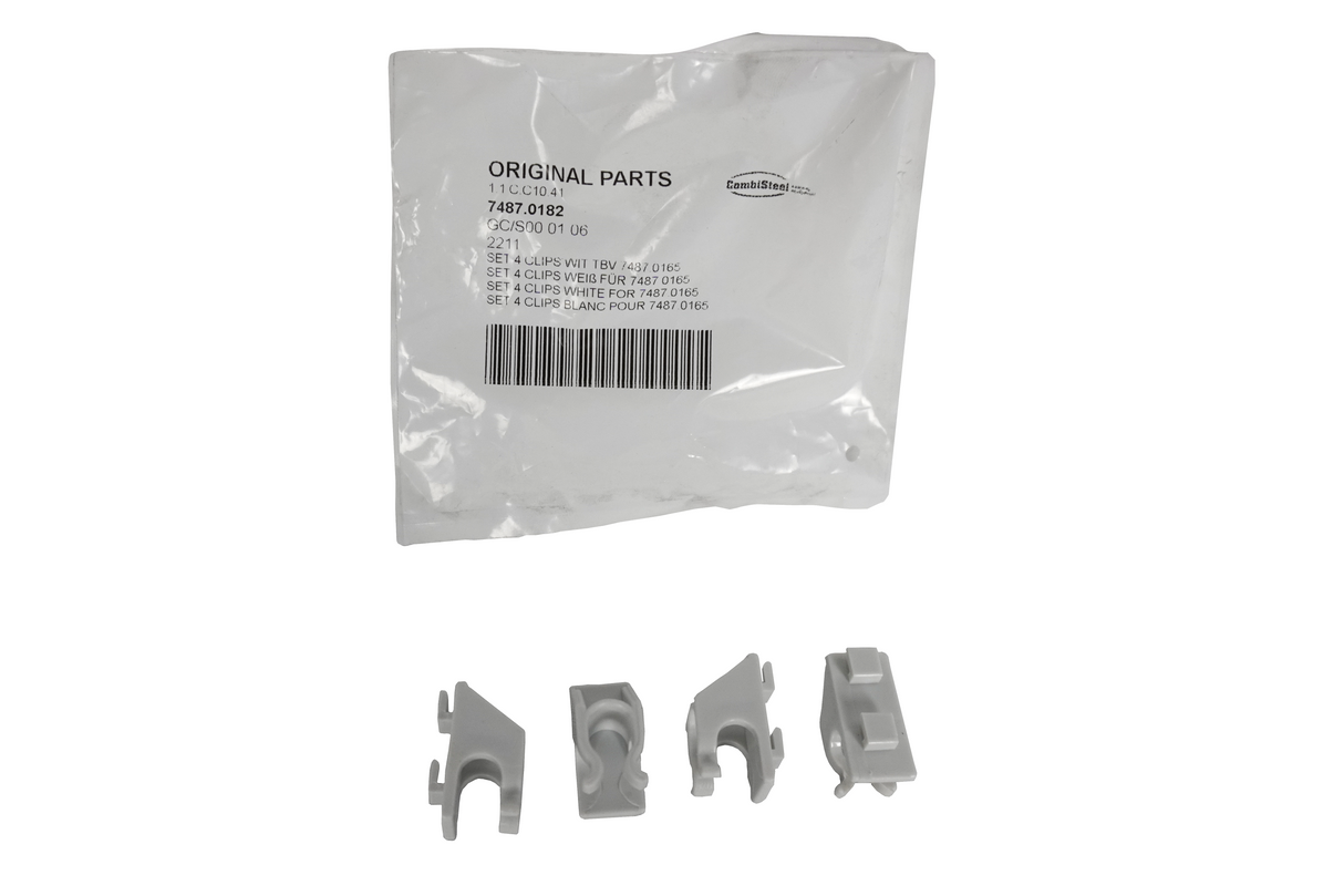 SET 4 CLIPS WHITE FOR 7487.0165  OLD SERIES