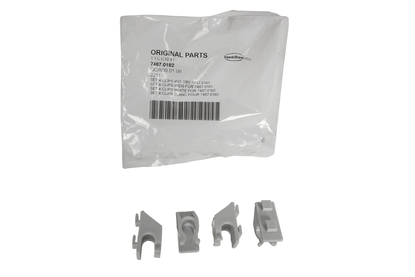 SET 4 CLIPS WHITE FOR 7487.0165  OLD SERIES