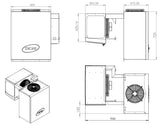 Freezer Straddle Wall Unit |Capacity 9-13m3