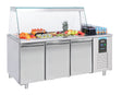 SALADETTE 3 DOORS 4x 1/1GN CONTAINER