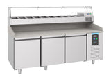 PIZZA COUNTER 3 DOORS With Topping counter