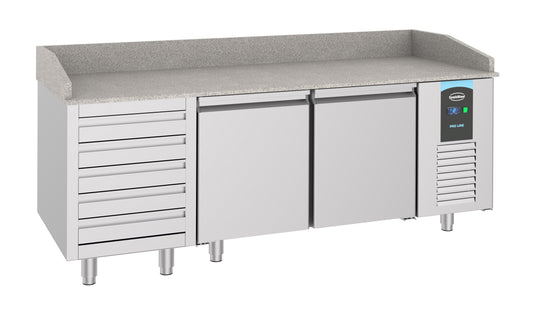 PIZZA COUNTER 2 DOORS 5 DRAWERS
