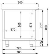 REFRIGERATED BAKERY COUNTER 3 DOORS