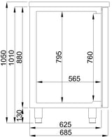 Beer Tap Counter – 2-Door | -2°C to +8°C | 1550 mm Wide