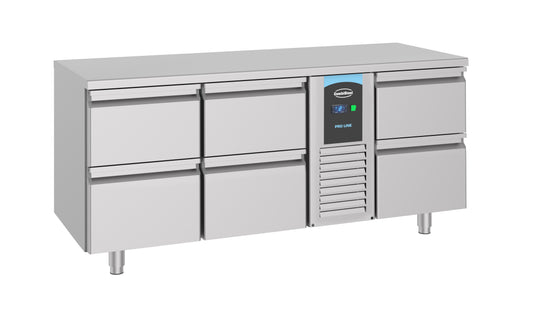 700 REFRIGERATED COUNTER 6 DRAWERS MONOBLOCK ENERGY LINE