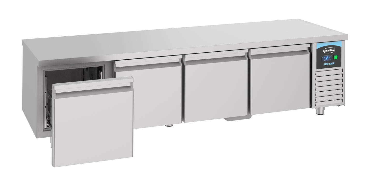 REFRIGERATED COUNTER 600 HEIGHT 4 DRAWERS