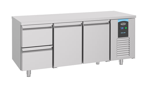 700 REFRIGERATED COUNTER 2 DOORS 2 DRAWERS ENERGY LINE