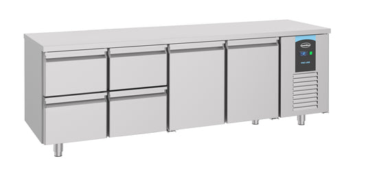 700 REFRIGERATED COUNTER 2 DOORS 4 DRAWERS ENERGY LINE