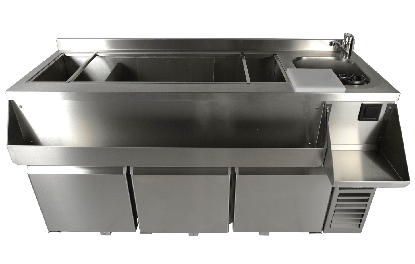 REFRIGERATED COUNTER 3 DOORS WITH COCKTAIL BAR STATION