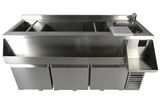 REFRIGERATED COUNTER 3 DOORS WITH COCKTAIL BAR STATION