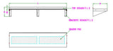 400 SS WALL SHELVES 1200 INCL. BRACKETS