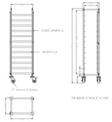 CLEARING TROLLEY FLAT-PACKED 1/1GN