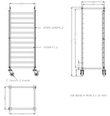 CLEARING TROLLEY FLAT-PACKED 2/1GN