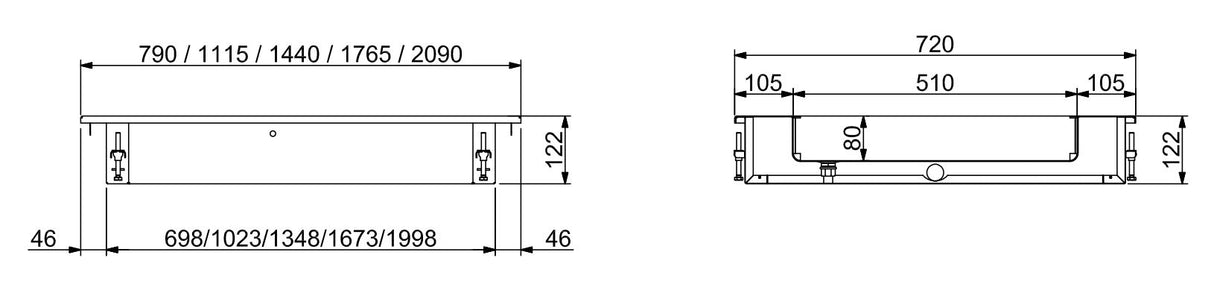 DROP-IN CRUSHED ICE BIN 4/1