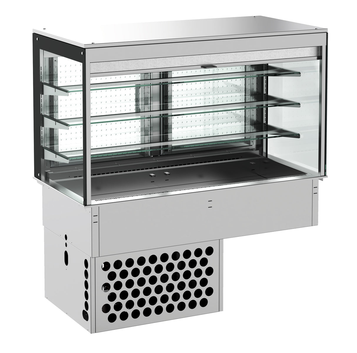 DROP-IN CUBIC REFRIGERATED DISPLAY - ROLL-UP 3/1