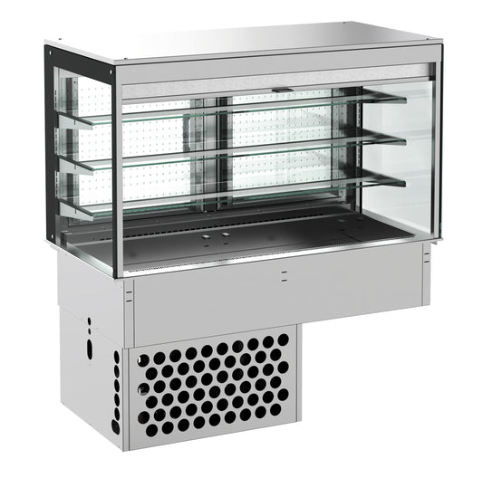 DROP-IN CUBIC REFRIGERATED DISPLAY - ROLL-UP 3/1