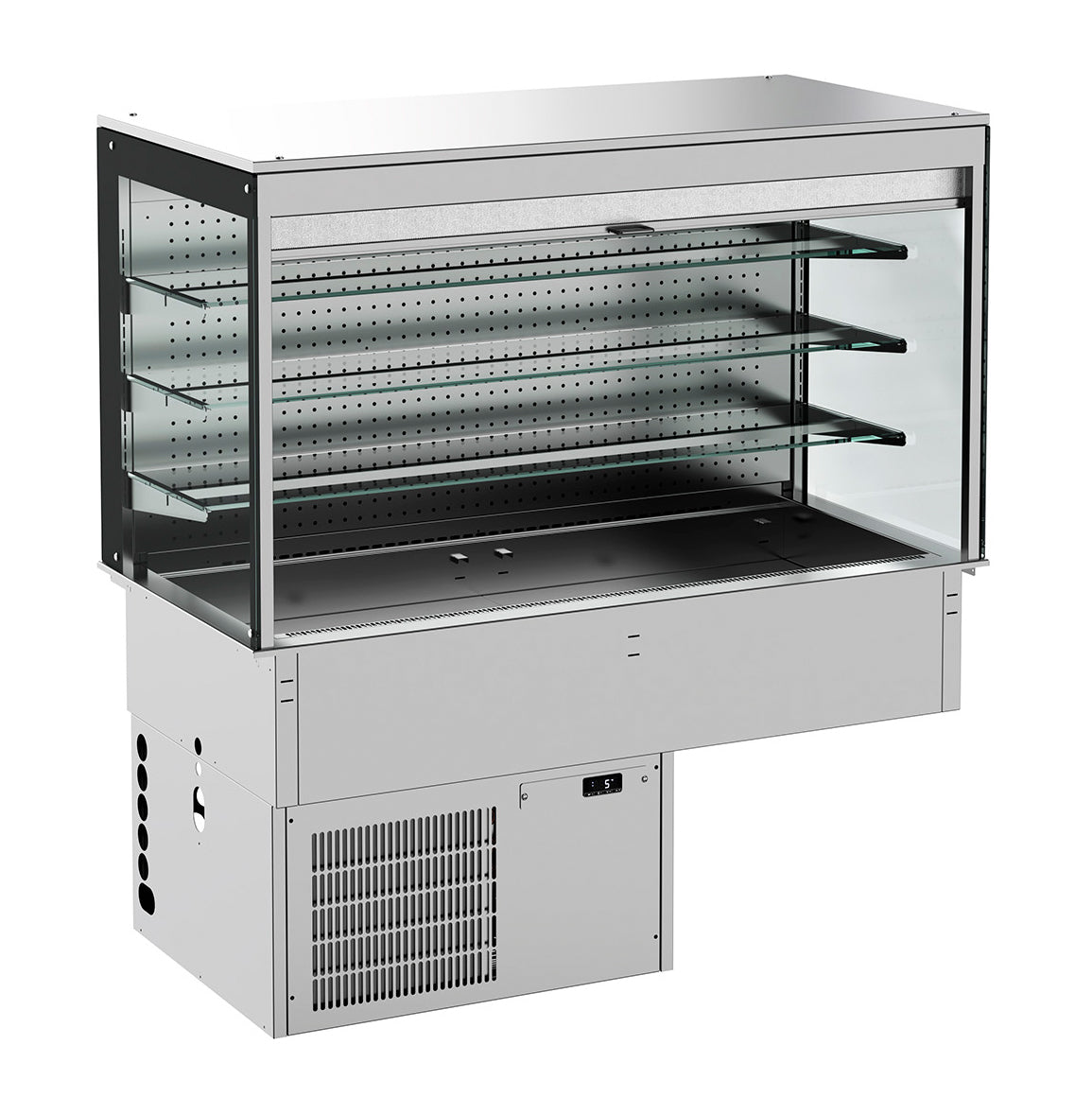 DROP-IN CUBIC REFRIGERATED DISPLAY WALL MODEL - ROLL-UP 3/1