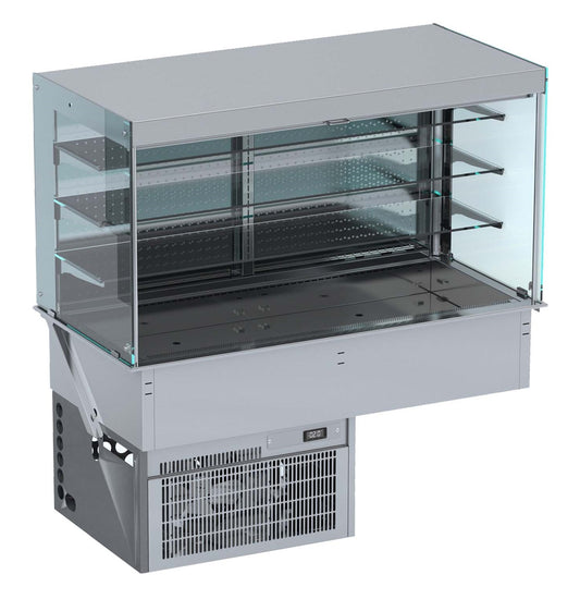 DROP-IN CUBIC REFRIGERATED DISPLAY WALL MODEL - ROLL-UP 4/1