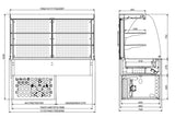 DROP-IN CURVED REFRIGERATED DISPLAY - CLOSED 4/1