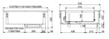 DROP-IN BAIN-MARIE UNIT 2/1 - AUTOMATIC WATER FILLING