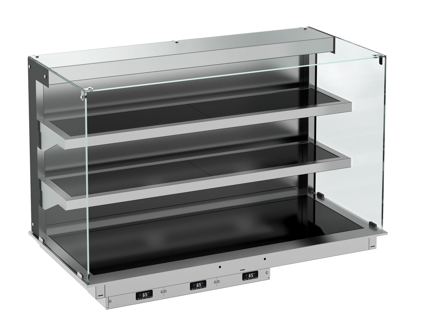 DROP-IN CUBIC HEATED CERAMIC DISPLAY WALL MODEL - BLACK 5/1