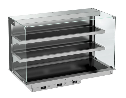 DROP-IN CUBIC HEATED CERAMIC DISPLAY WALL MODEL - BLACK 5/1