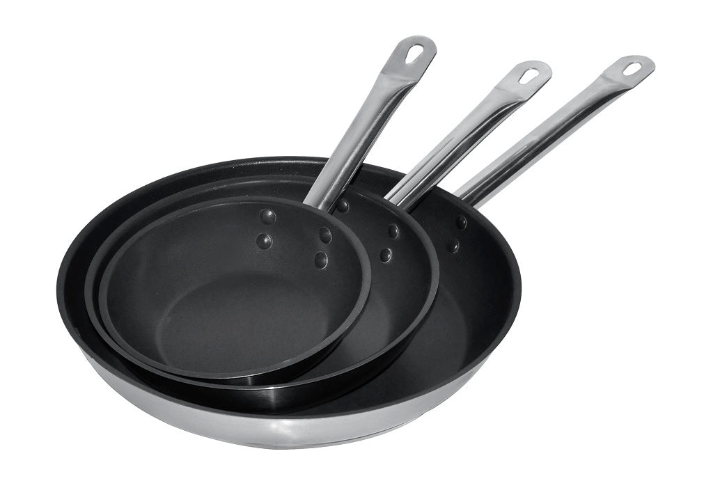 FRYPAN SS + NON-STICK COATING ø28 3,1L