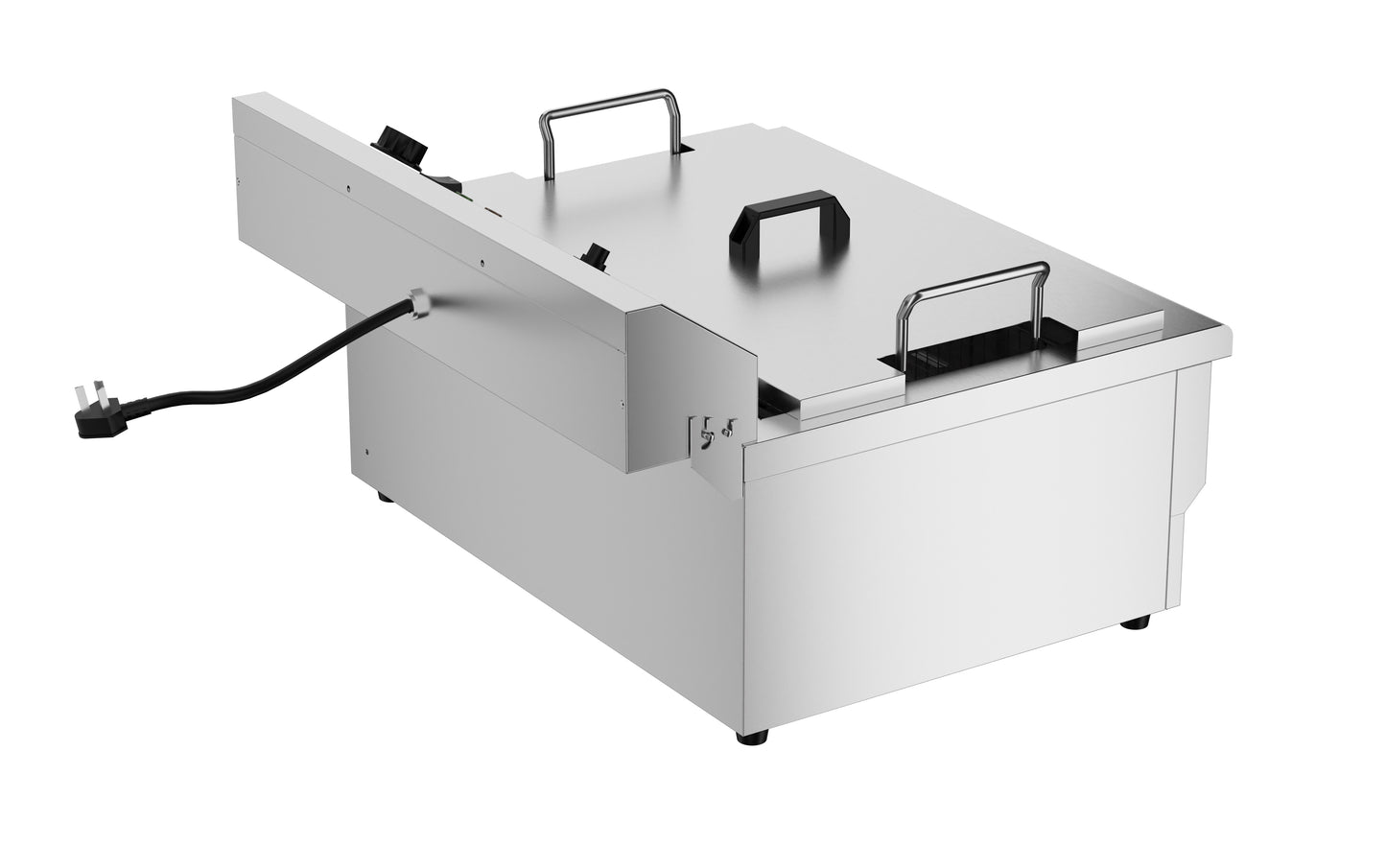ELECTRIC COUNTER FRYER 25L - WITH DRAIN VALVE