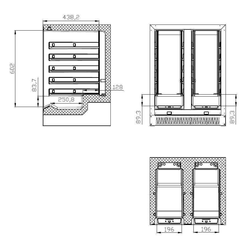 WINE COOLER 100L DUAL ZONE